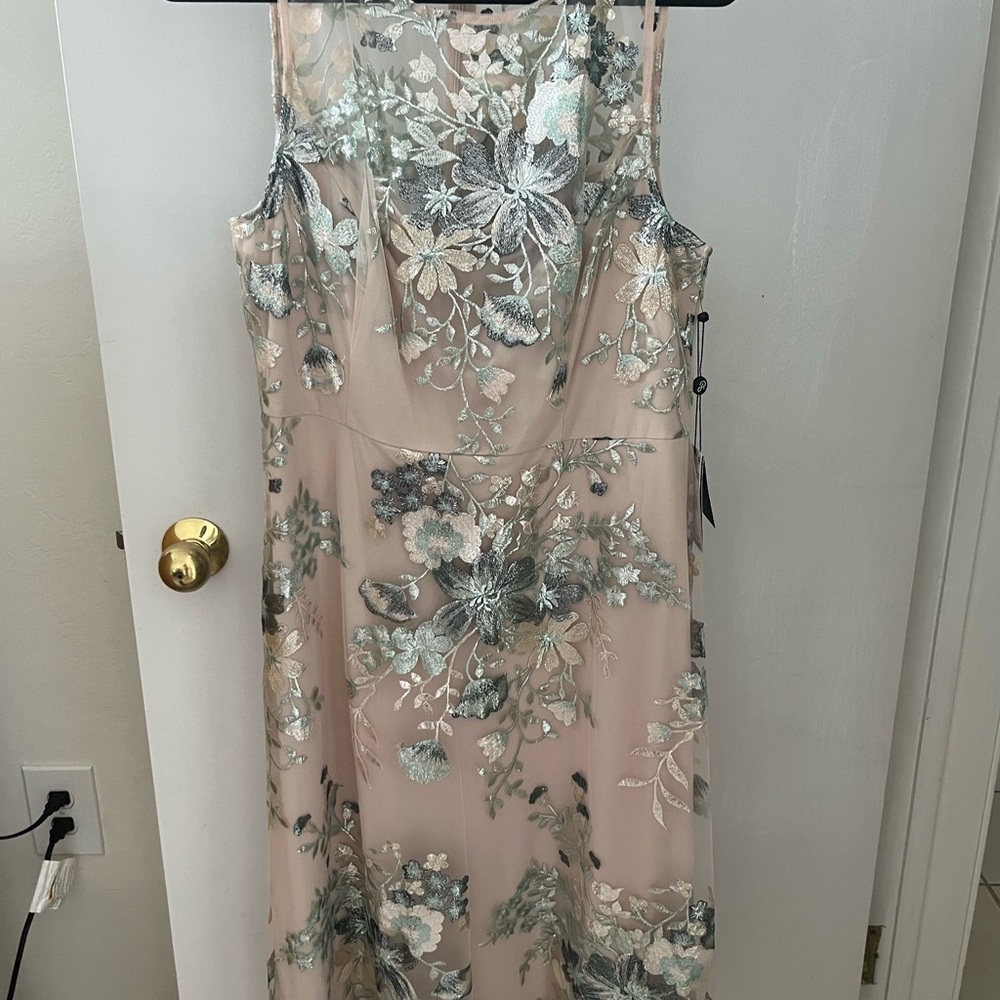 Adrianna Papell Pastel Floral Midi Dress